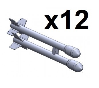 15 cm raket m/51 för Lansen 12 par. 3D print