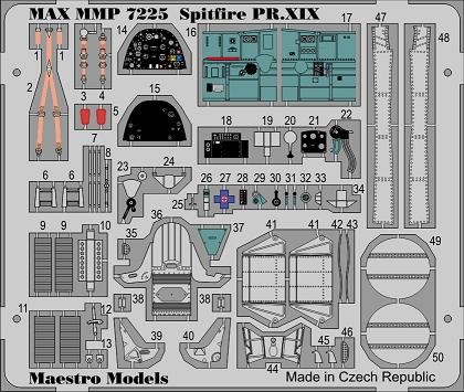 S31 Spitfire PR Mk.XIX detail set colour