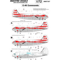 C-46 Commando decal TransAir SEE INFO