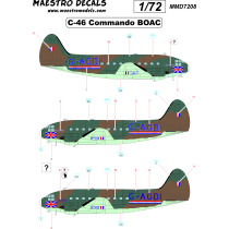 C-46 Commando decals BOAC SEE INFO