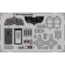 C-46 Commando detail set w. color etch.